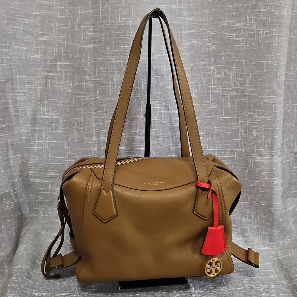 Tory Burch Brown Leather Tote Bag